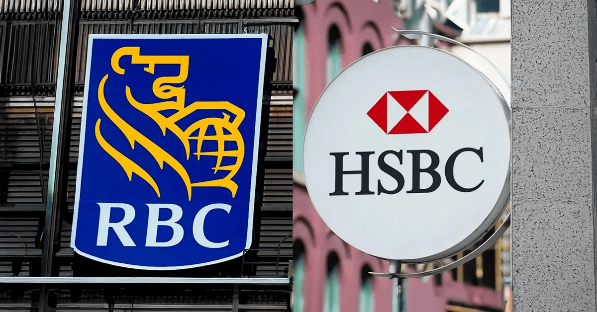 Logos RBC et HSBC